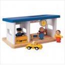 Plan Toys - Jouet bois - Station - Gare avec accessoires