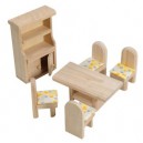 Plan Toys - Jouet en bois - Salle à manger, décor naturel