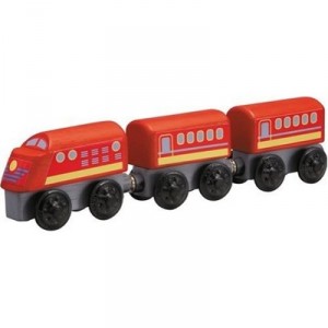 Plan Toys - Jouet en bois - Train régional en bois, Plan City