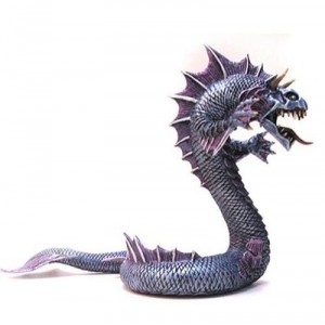 Plastoy - 60239 - Figurine- Grand Dragon Des Mers Bleu Argente