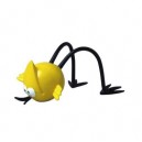 Plastoy - 60601 - Figurine-Shadok Jaune Figurine Flexible