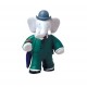Plastoy - 61247 - Figurine-Babar Chapeau Melon