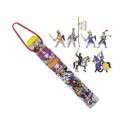 Plastoy - 70351 - Mini Figurines-Tubo Chevaliers 12 Figurines