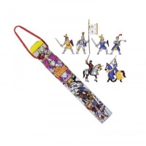 Plastoy - 70351 - Mini Figurines-Tubo Chevaliers 12 Figurines