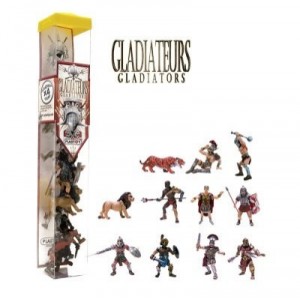 Plastoy - 70362 - Mini Figurines-Tubo Gladiateurs 11 Figurines