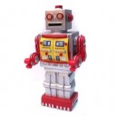 Plastoy - 80014 - Tirelire -Robot Argent Rouge