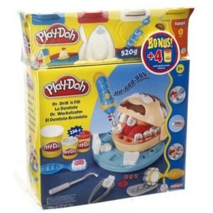 Play Doh - 206281480 - Pâte à Modeler - Le Dentiste + 4 Pots