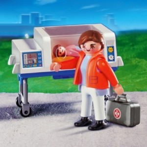 Playmobil 4225 - Infirmière / bébé / couveuse