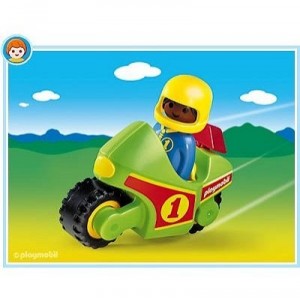 6719 Pilote moto course 123 (Playmobil)