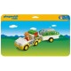 Playmobil 6743 - Gardien de zoo / véhicule / rhinocéros 1.2.3