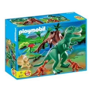 Playmobil - 4171 - Tyrannosaure Et Vélociraptor