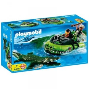Playmobil - 4446 - Braconniers et aéroglisseur avec alligator