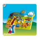 Playmobil, 6745 Puzzle Animaux Sauvages
