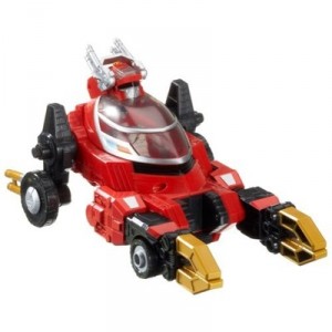 Bandai - 29060 - Power Rangers - Vehicule Transtek + Figurines 12 Cm - Rouge