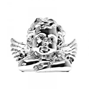 Wanted - HY0606 - Angel Piggy Bank - Chrome Ceramic (Present Time)