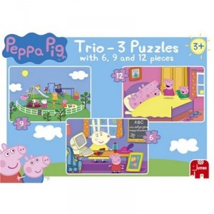 Jumbo Puzzle Master - Trio Puzzle Peppa Pig 2 (Great Britain Import)