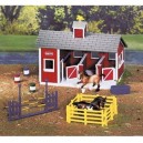 Rainbow Garden Products Breyer Stablemates 59197 Red Stable Set