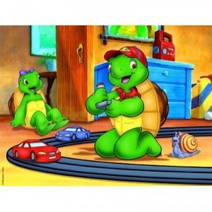 Nathan Ravensburger - 86289 - Puzzle - 30 Pieces - Franklin plays in his room