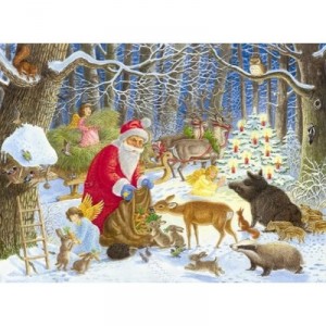 Puzzle 100 Teile Noel dans foret 10780 von Ravensburger (Ravensburger)
