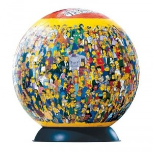 Puzzle Puzzleball Famille Simpsons (ballon puzzle 240 pièces) Ravensburger (Ravensburger)