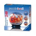 Puzzle Puzzleball Luge renne (Puzzle rond 240 pièces) 11017 von Ravensburger (Ravensburger)