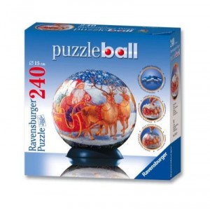 Puzzle Puzzleball Luge renne (Puzzle rond 240 pièces) 11017 von Ravensburger (Ravensburger)