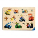 Ravensburger - 036455 - Puzzle Encastrement - 10 pièces : Bob le Bricoleur (Import Allemagne)