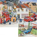 Ravensburger - 08909 - Puzzle 2 x 20 Pièces - Chez les Pompiers (Import Allemagne)