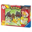 Ravensburger - 09270 - Puzzle Enfant - Pikachu - 3 x 49 Pièces