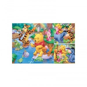 Ravensburger - 09276 - Kids Puzzle - Winnie - Fishing Line - 3 x 49 Pieces