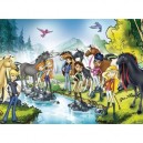 Ravensburger - 10739 - Puzzle enfant - Visite Horseland - 100 Pièces