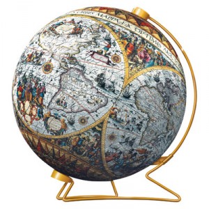 Ravensburger - 11131 - Puzzle - Mappemonde historique avec support