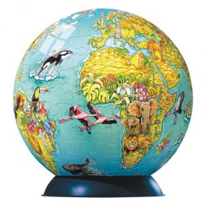 Ravensburger - 11391 - Puzzle enfant - Puzzle Ball - Mappemonde - 96 Pièces