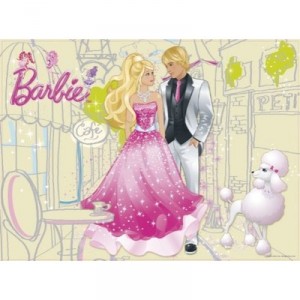 Ravensburger - 12666 - Classic Puzzle - Barbie - 200 Rooms - XXL