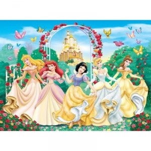 Ravensburger - 13926 - Puzzle enfant - Princesses étincelantes - 100 Pièces
