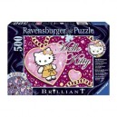 Ravensburger - 14921 - Puzzle 500 Pièces Brillant - Hello Kitty : Joli Coeur (Import Allemagne)