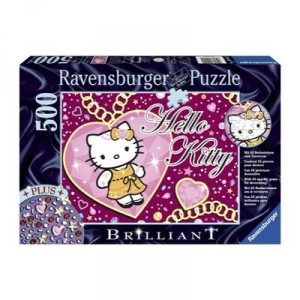 Ravensburger - 14921 - Puzzle 500 Pièces Brillant - Hello Kitty : Joli Coeur (Import Allemagne)