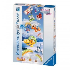 Ravensburger - 15117 - Puzzle panoramique - Gelini : Saut en parachute - 1000 pièces (Import Allemag...