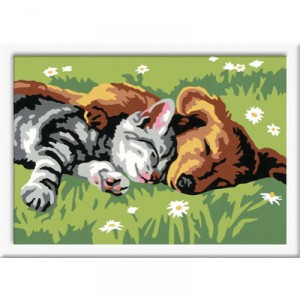 Ravensburger - 27854 - Peinture au Numéro Mouton "Tiefer Schlaf, Malen nach Zahlen" - 13 x 18 cm (Im...