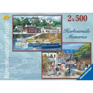Ravensburger - Puzzle 2 - 500 Parts - Harbourside Memories (Great Britain Import)