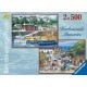 Ravensburger - 2 puzzles - 500 Pièces - Harbourside Memories (Import Grande Bretagne)
