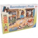 Ravensburger - Puzzle 100 pièces XXL - Cour de ferme