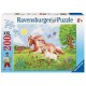 Ravensburger - Puzzle 200 pièces - Peppermint le poney et son amie