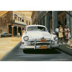 Ravensburger - Puzzle - Taxi Blanc/Alain Bertrand - 1000 Pièces