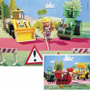 RAVENSBURGER - Set de puzzles "Bob le Bricoleur : En plein travaux", 2 x 20 pièces