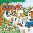 Ravensburger Set de puzzles Ferme vivante 3 x 49 pièces