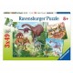 RAVENSBURGER - Set de puzzles "Le monde des dinosaures", 3 x 49 pièces