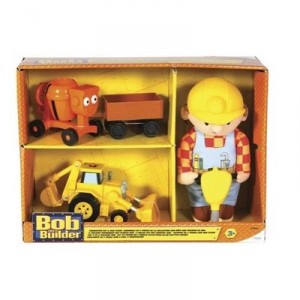 Rc2 Bob the Builder Set of 2 machines and plush Bob