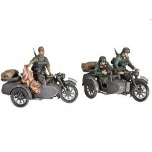 Revell - 3090 - Maquette Classique à Peindre et à Coller - Sidecar Allemand R12 avec Equipa