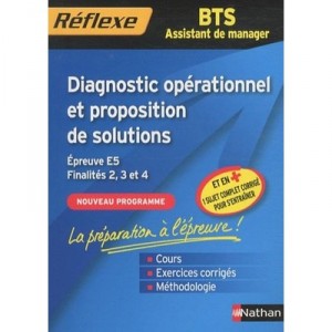 Memo Reflexe T.97, Diagnostic Operationnel Et Proposition De Solutions , Epreuve E5 , Finalites 2, 3 Et 4 , Bts Assistant De Ma